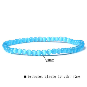 42 Kinds Natural 4 mm Fluorite Beads Bracelets Women Handmade Elastic Bangle Men Grade A Sodalite Stone Pulsera Polished Jewelry daiiibabyyy